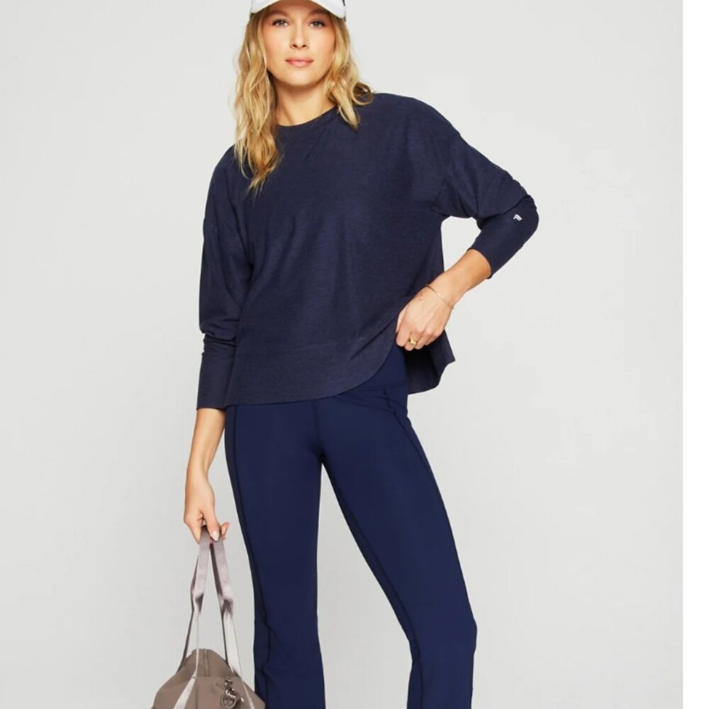 Cloud Jersey Boxy Long-Sleeve Top Size M